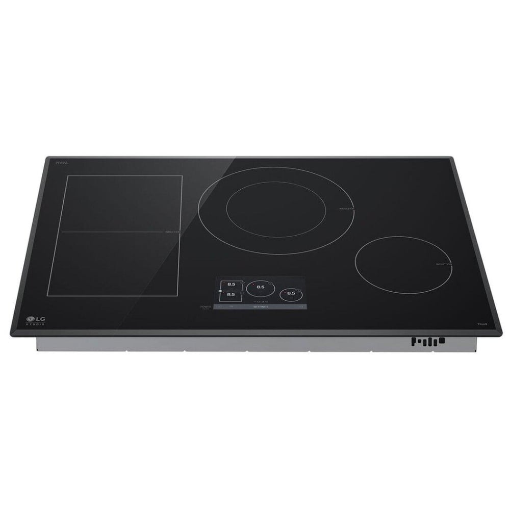 LG Studio 30" Induction Cooktop with 4 Burners and Flex Cooking Zone CBIS3018BE