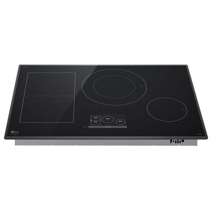 LG Studio 30" Induction Cooktop with 4 Burners and Flex Cooking Zone CBIS3018BE