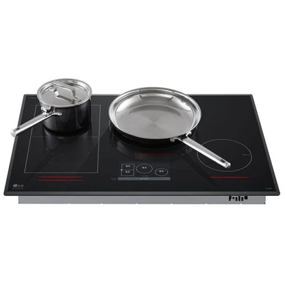 LG STUDIO 36 英寸电磁炉，带 5 个燃烧器和灵活烹饪区 CBIS3618BE