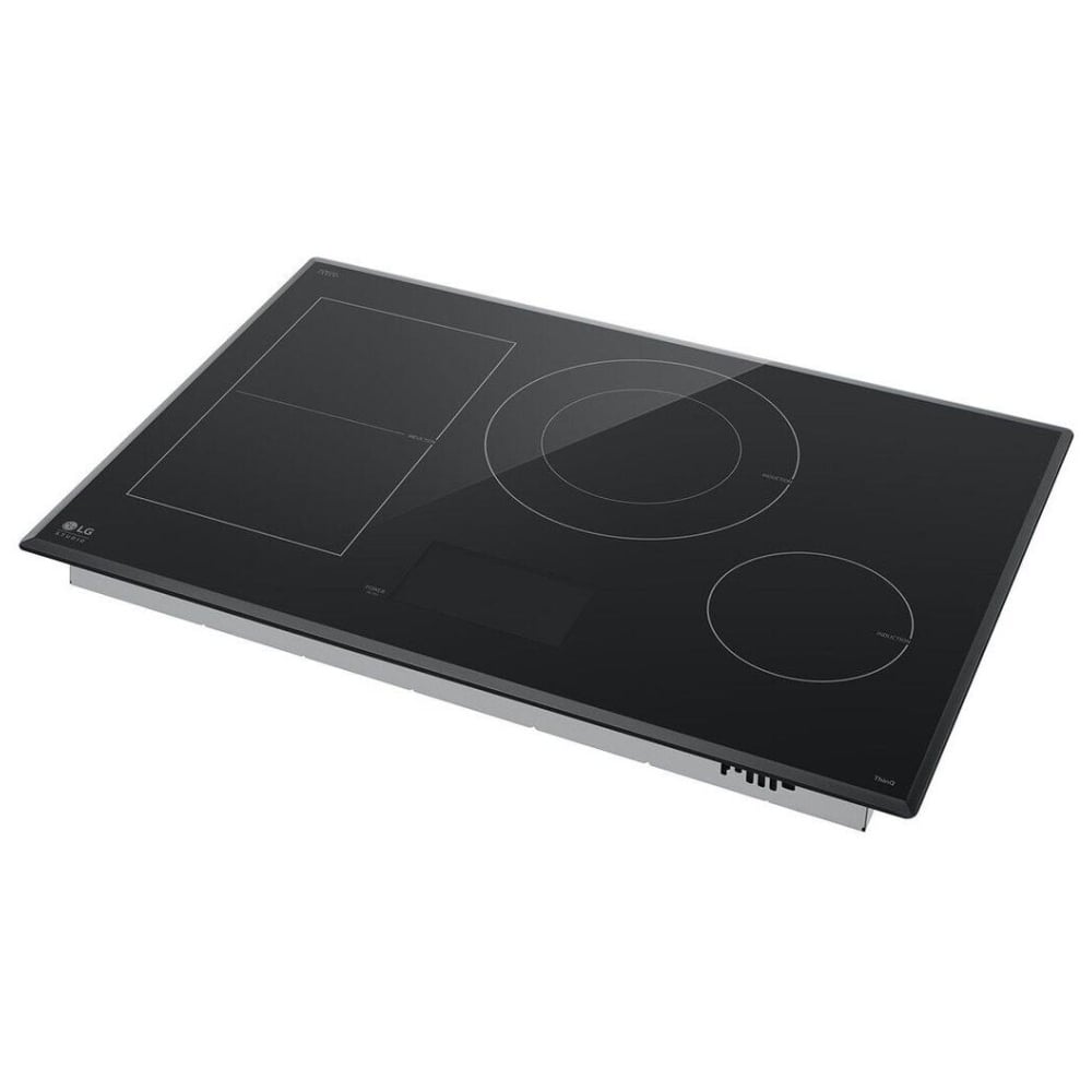 LG Studio 30" Induction Cooktop with 4 Burners and Flex Cooking Zone CBIS3018BE
