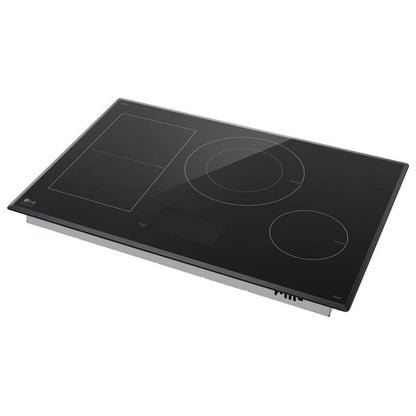 LG Studio 30" Induction Cooktop with 4 Burners and Flex Cooking Zone CBIS3018BE