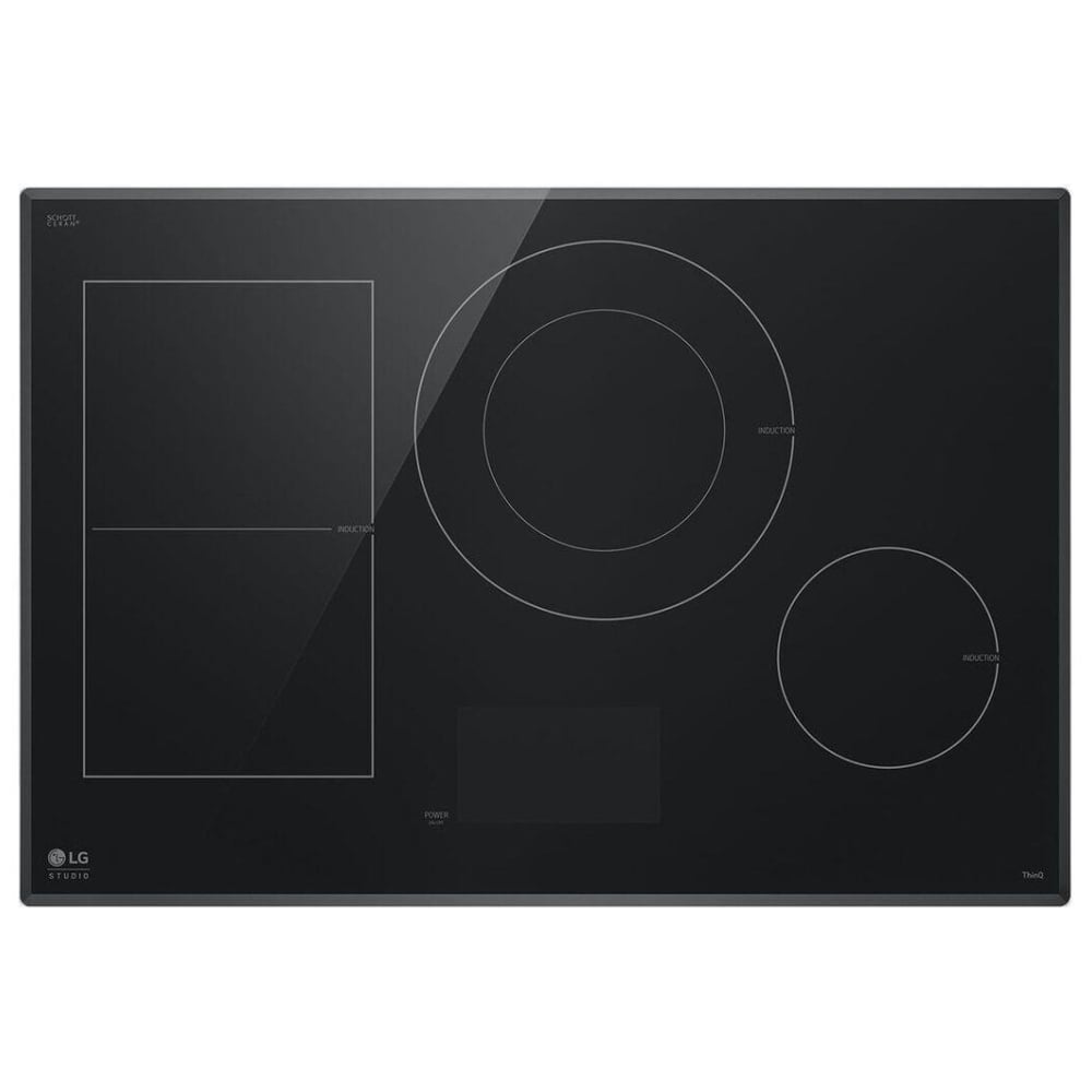 LG Studio 30" Induction Cooktop with 4 Burners and Flex Cooking Zone CBIS3018BE