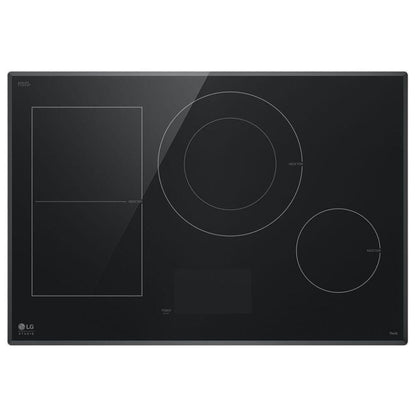 LG Studio 30" Induction Cooktop with 4 Burners and Flex Cooking Zone CBIS3018BE