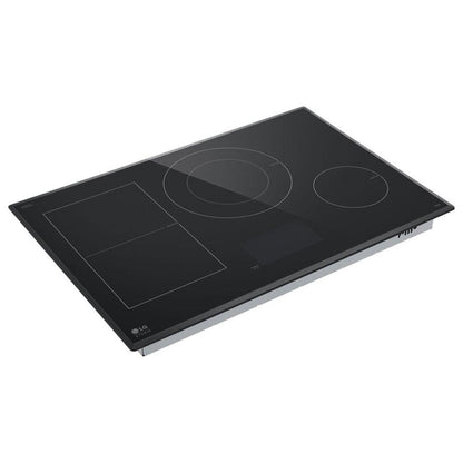 LG Studio 30" Induction Cooktop with 4 Burners and Flex Cooking Zone CBIS3018BE