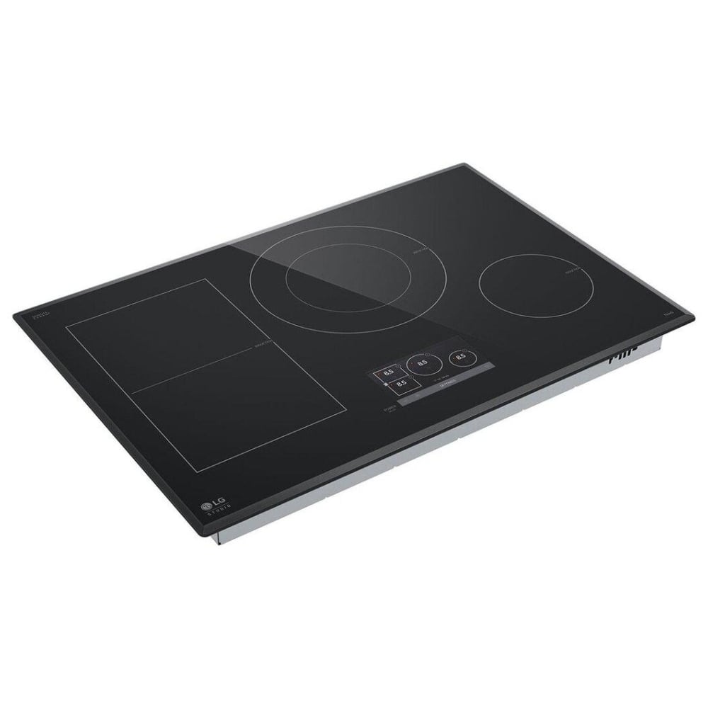 LG Studio 30" Induction Cooktop with 4 Burners and Flex Cooking Zone CBIS3018BE