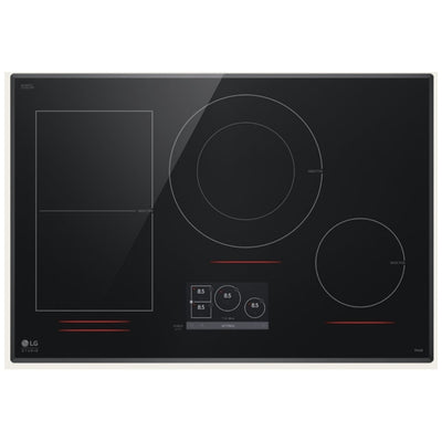 LG Studio 30" Induction Cooktop with 4 Burners and Flex Cooking Zone CBIS3018BE