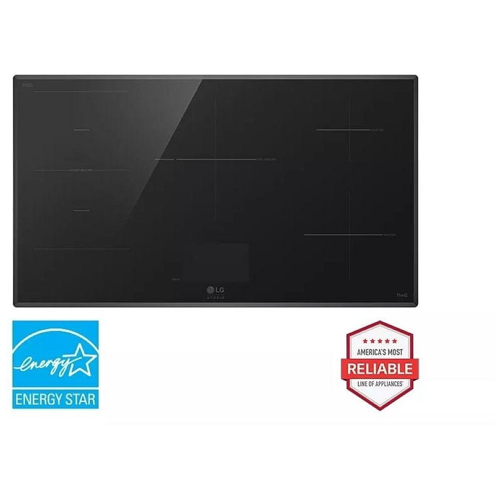 LG Studio 36" Induction Cooktop with 5 Burners and Flex Cooking Zone CBIS3618BE