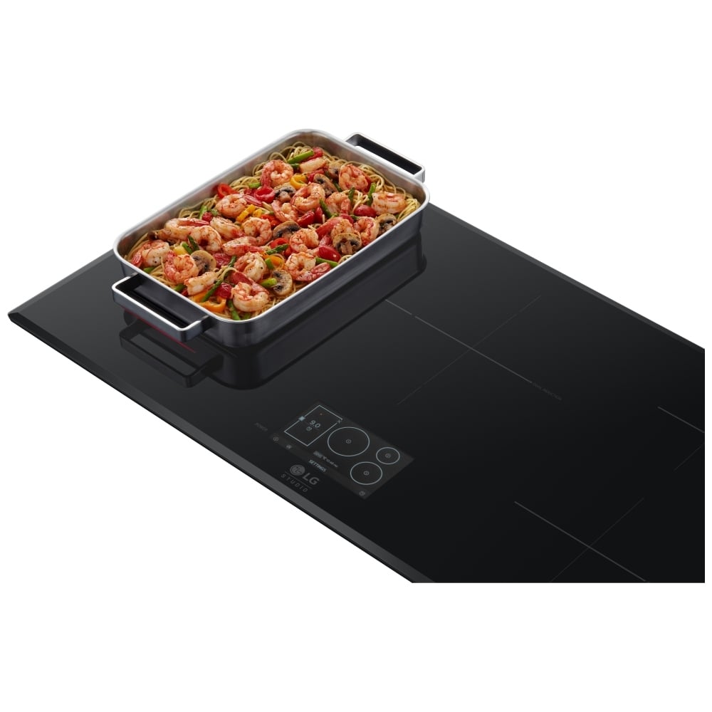 LG Studio 36" Induction Cooktop with 5 Burners and Flex Cooking Zone CBIS3618BE