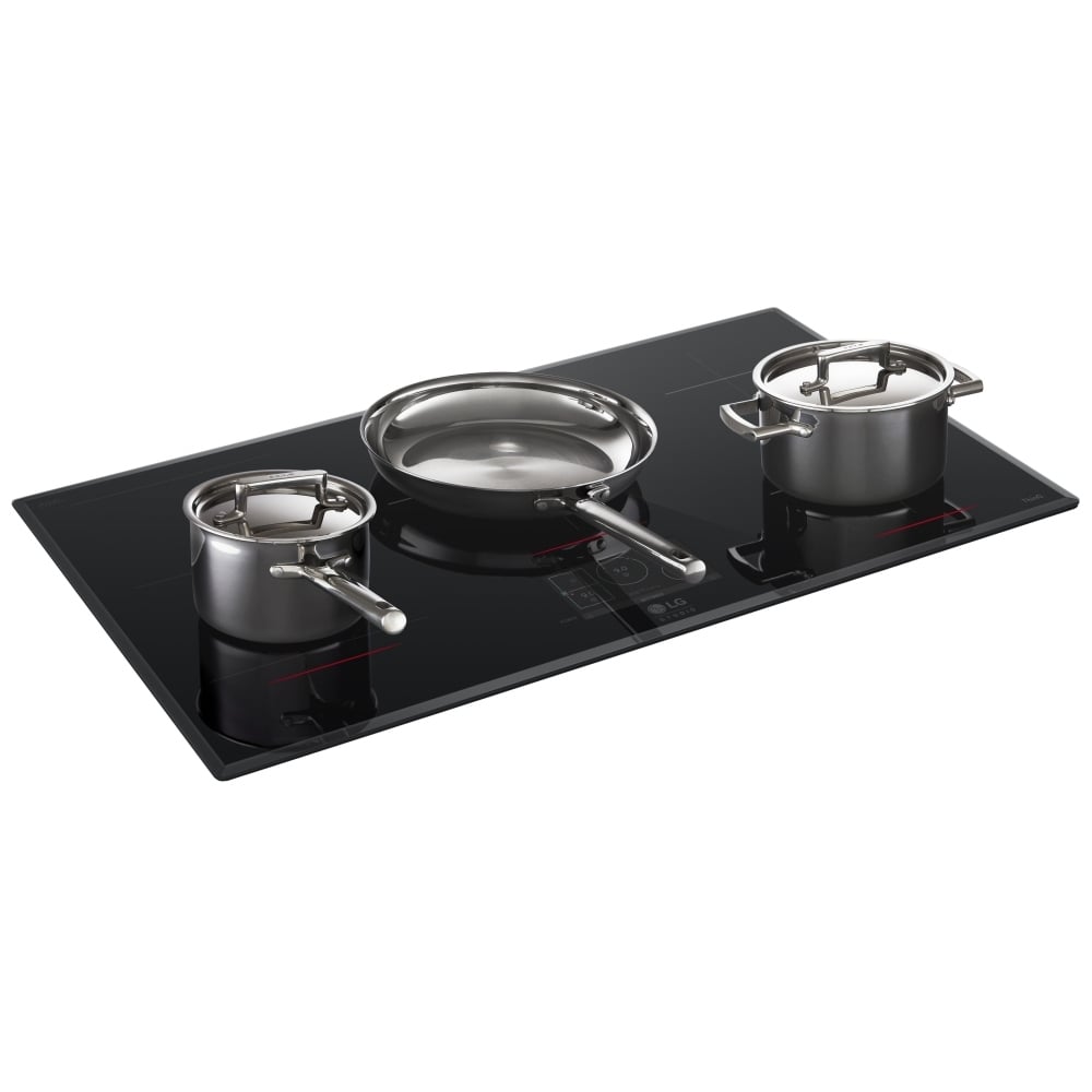 LG Studio 36" Induction Cooktop with 5 Burners and Flex Cooking Zone CBIS3618BE