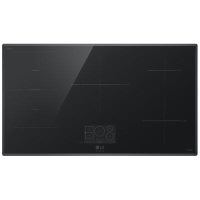 LG Studio 36" Induction Cooktop with 5 Burners and Flex Cooking Zone CBIS3618BE