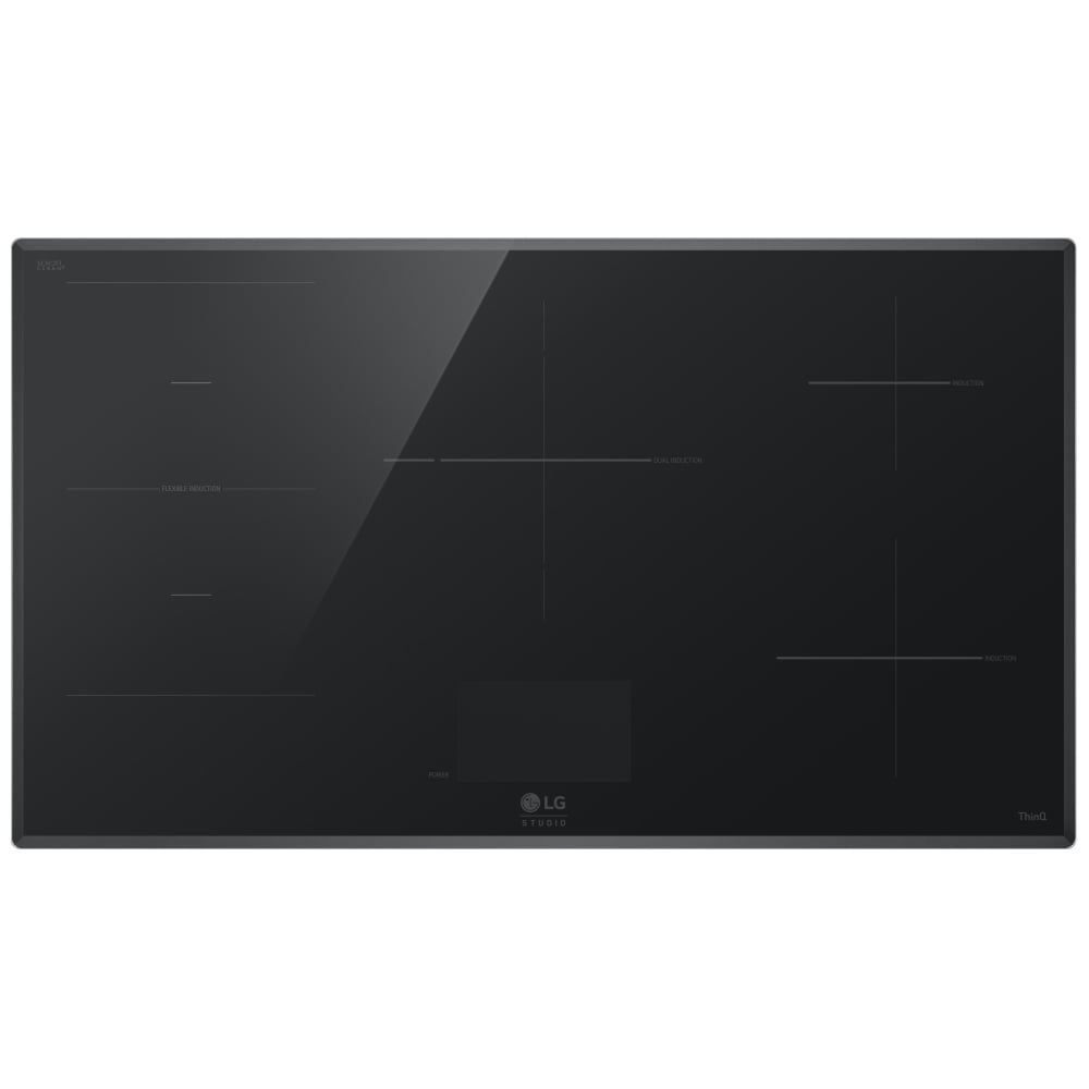LG Studio 36" Induction Cooktop with 5 Burners and Flex Cooking Zone CBIS3618BE