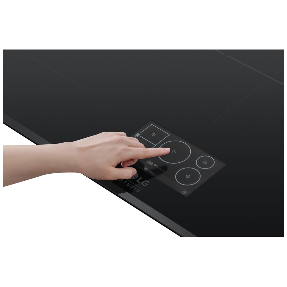 LG Studio 36" Induction Cooktop with 5 Burners and Flex Cooking Zone CBIS3618BE