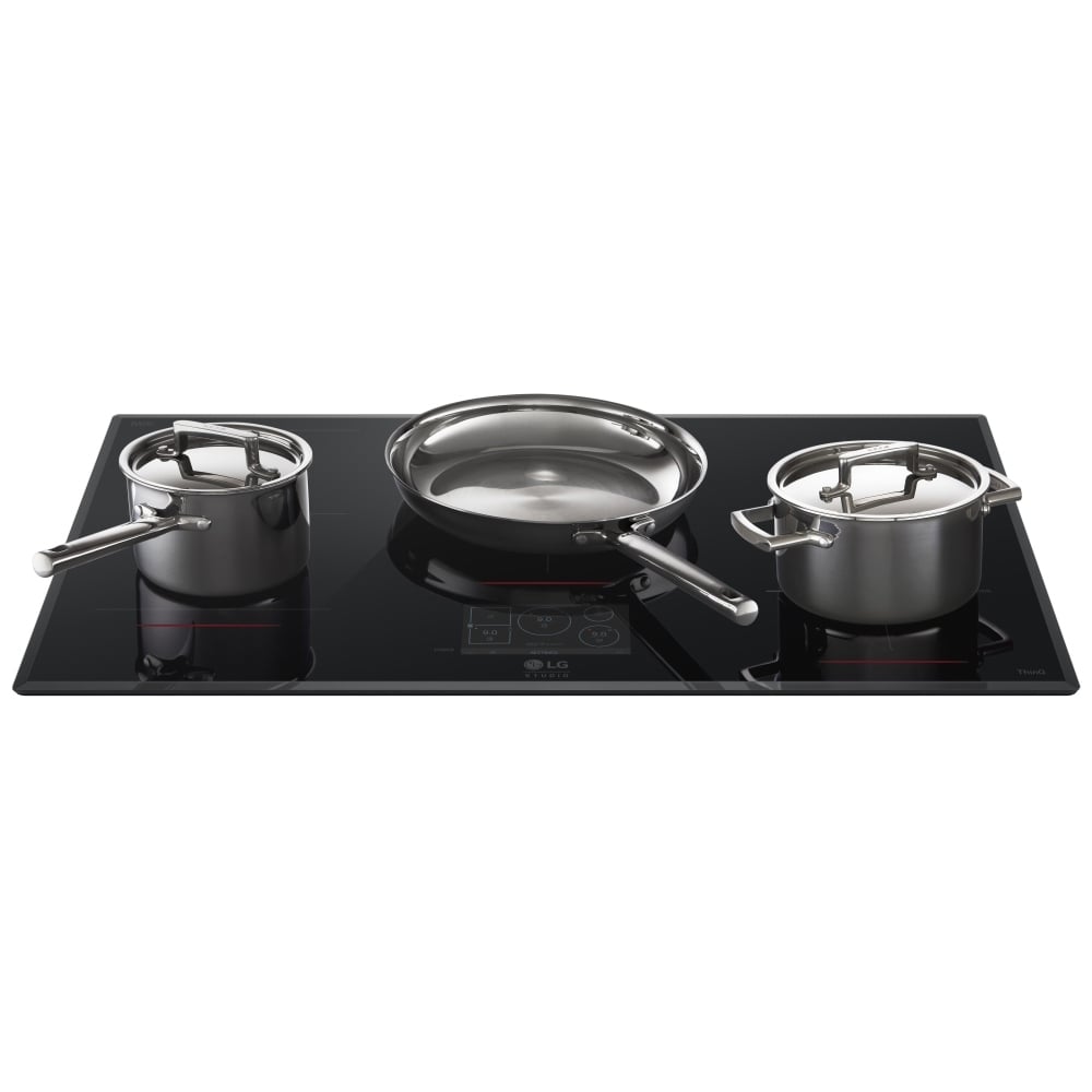 LG Studio 36" Induction Cooktop with 5 Burners and Flex Cooking Zone CBIS3618BE