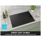 Samsung CC70F30S2DAA Induction Cooktop, 30 inch Exterior Width, 4 Burners, 4,300 W Highest Element, Black colour