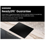 Samsung CC70F30S2DAA Induction Cooktop, 30 inch Exterior Width, 4 Burners, 4,300 W Highest Element, Black colour