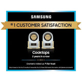 Samsung CC70F30S2DAA Induction Cooktop, 30 inch Exterior Width, 4 Burners, 4,300 W Highest Element, Black colour