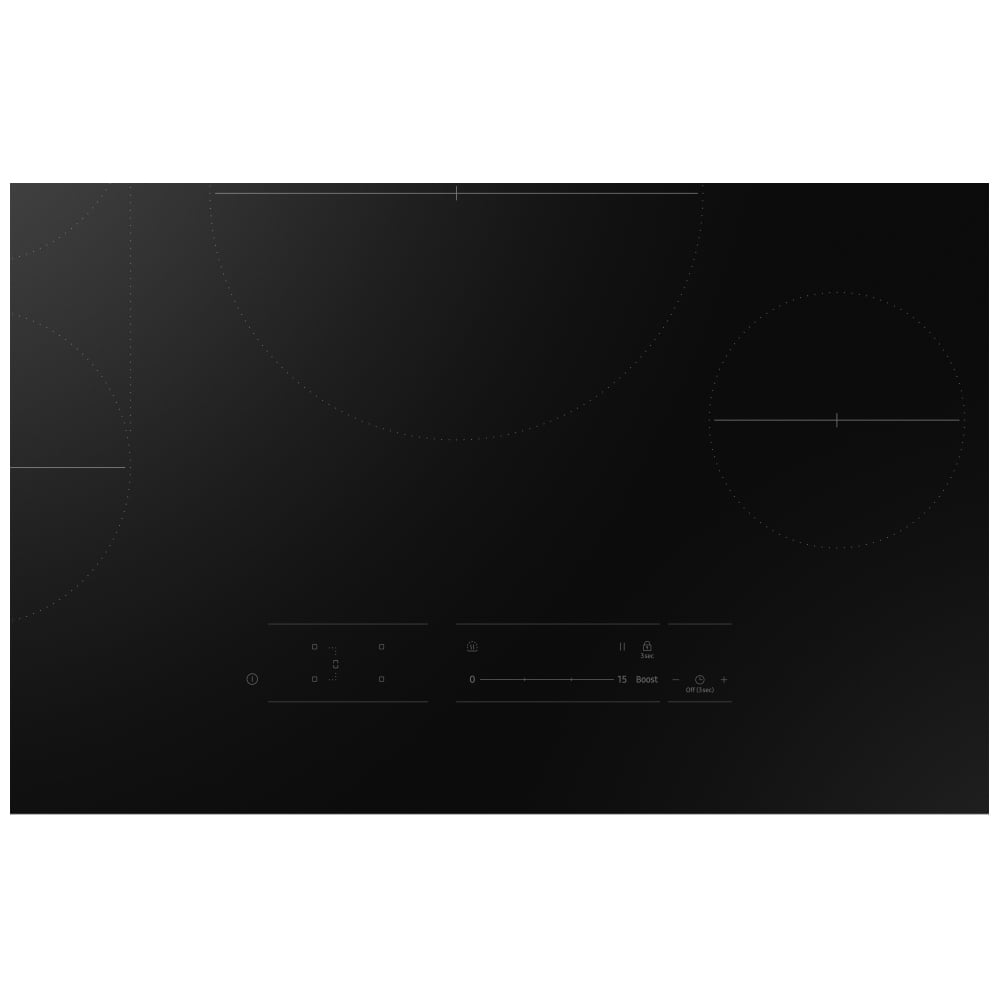 Samsung CC70F30S2DAA Induction Cooktop, 30 inch Exterior Width, 4 Burners, 4,300 Watts