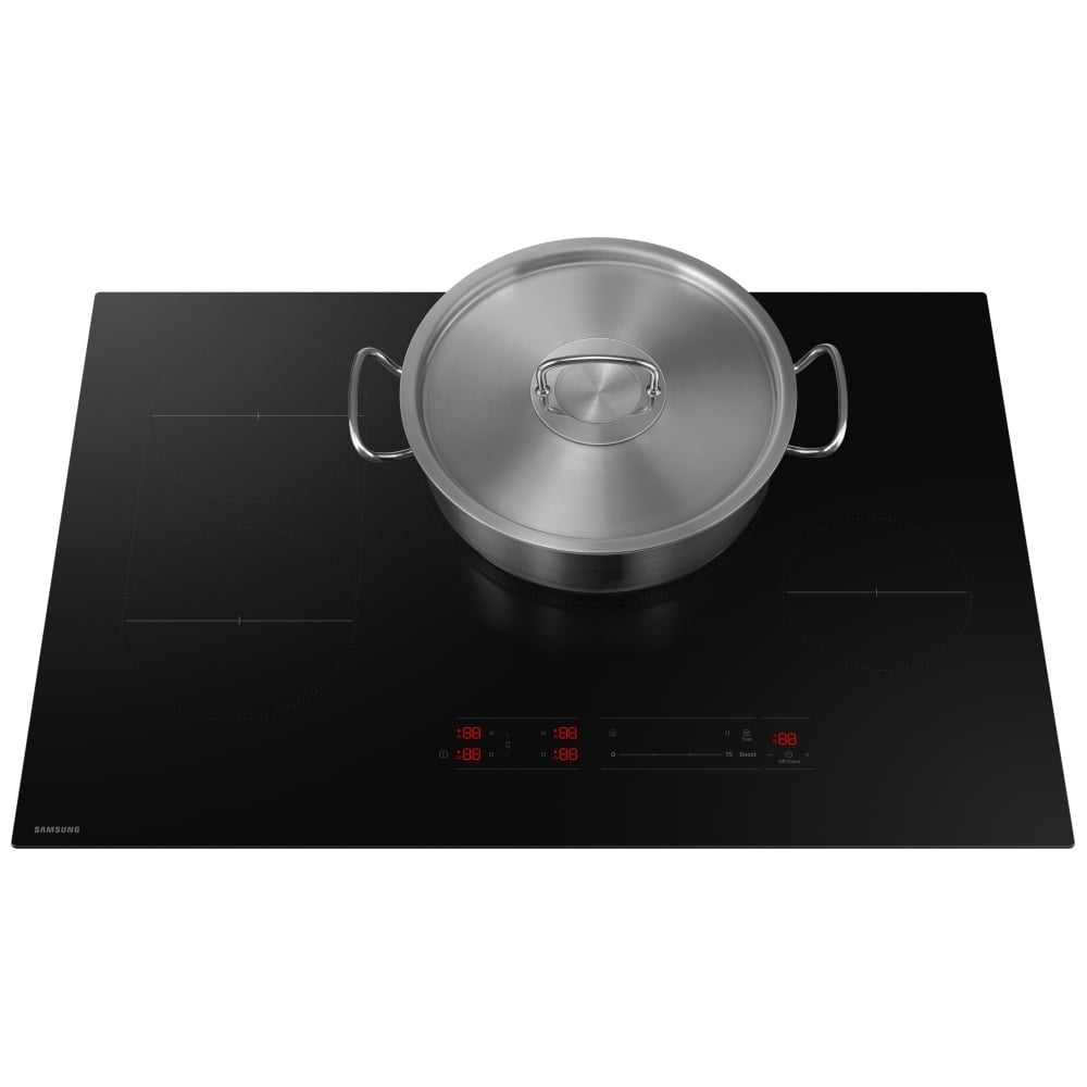 Samsung CC70F30S2DAA Induction Cooktop, 30 inch Exterior Width, 4 Burners, 4,300 Watts
