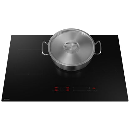 Samsung CC70F30S2DAA Induction Cooktop, 30 inch Exterior Width, 4 Burners, 4,300 Watts