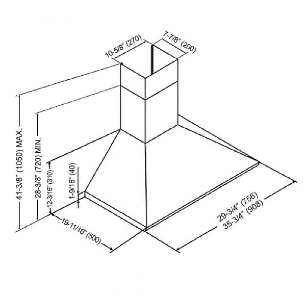 Kobe CHX8130SQB-2 Range Hood