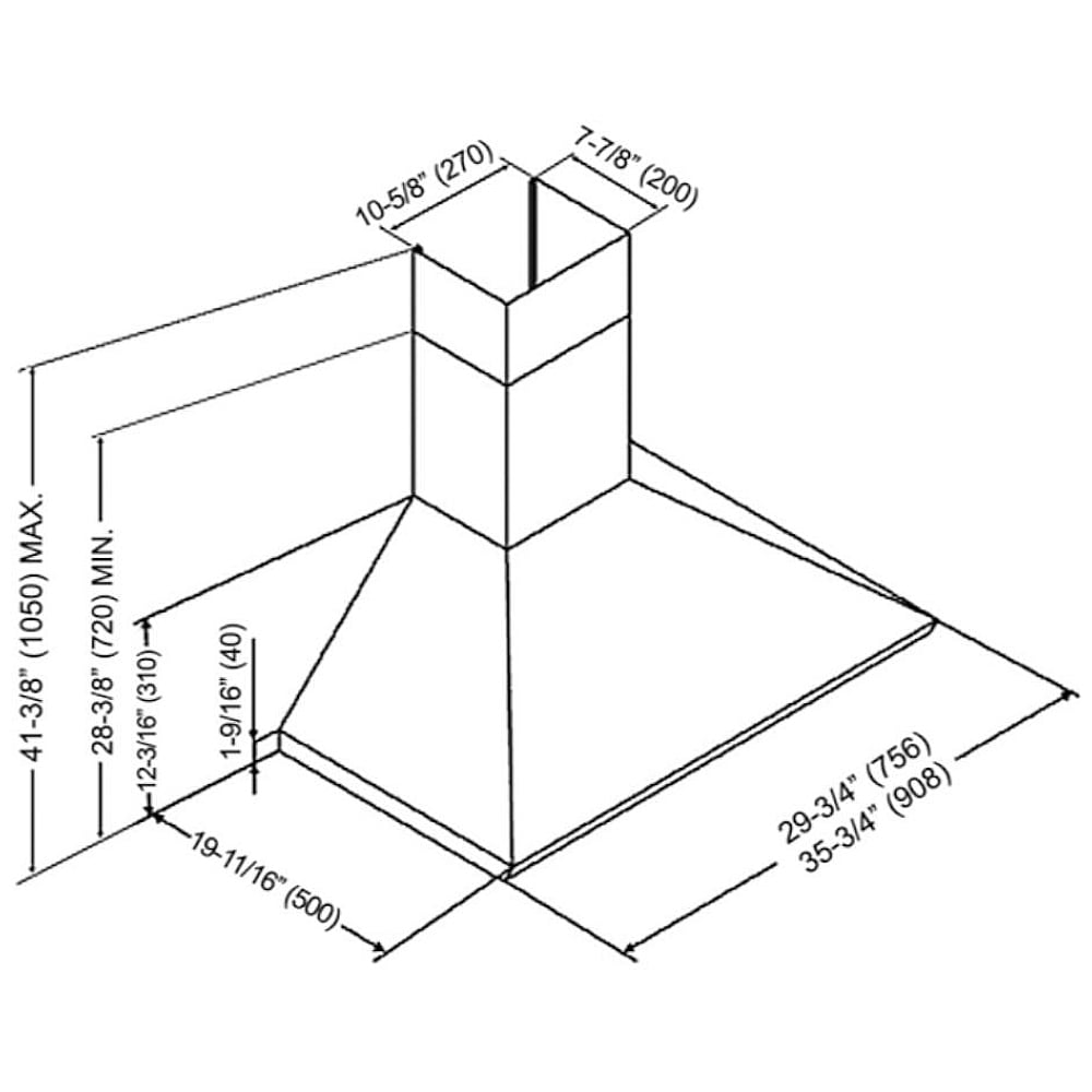 Kobe CHX8130SQB-2 Range Hood