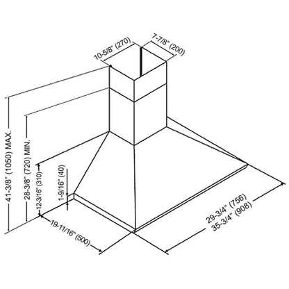 Kobe CHX8130SQB-2 Range Hood