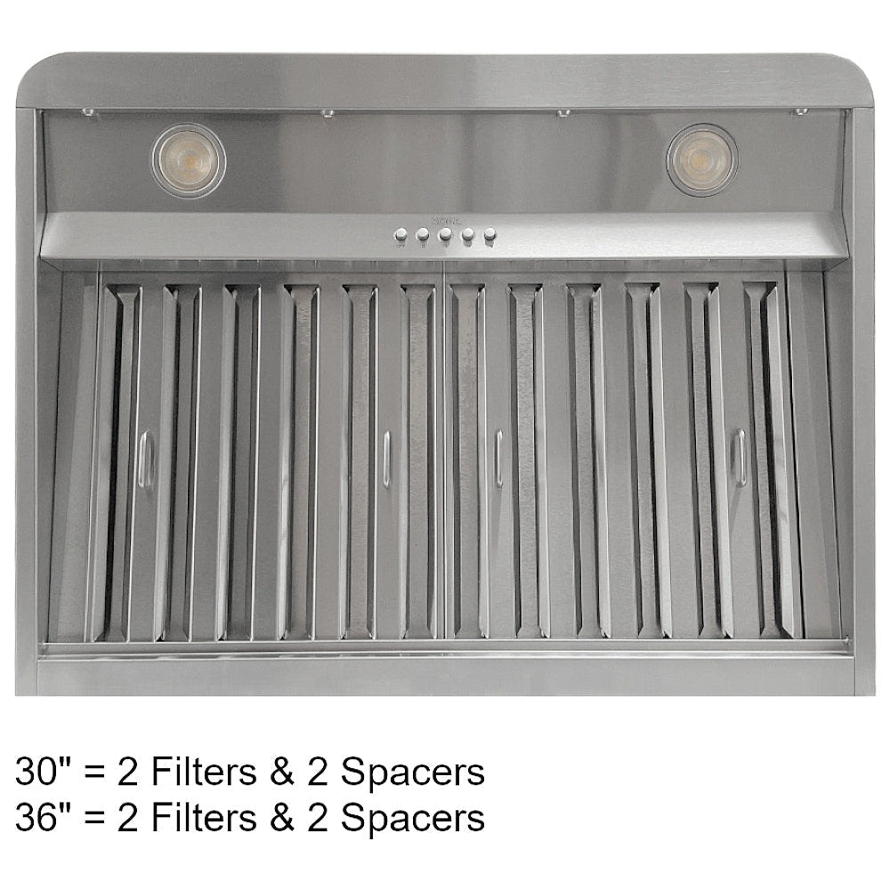 Kobe CHX9136SQB-2 Range Hood, 36 inch Exterior Width, Under-Cabinet, 3, 600 CFM