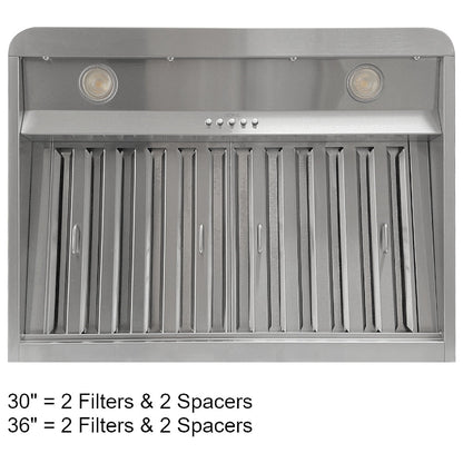Kobe CHX9136SQB-2 Range Hood, 36 inch Exterior Width, Under-Cabinet, 3, 600 CFM