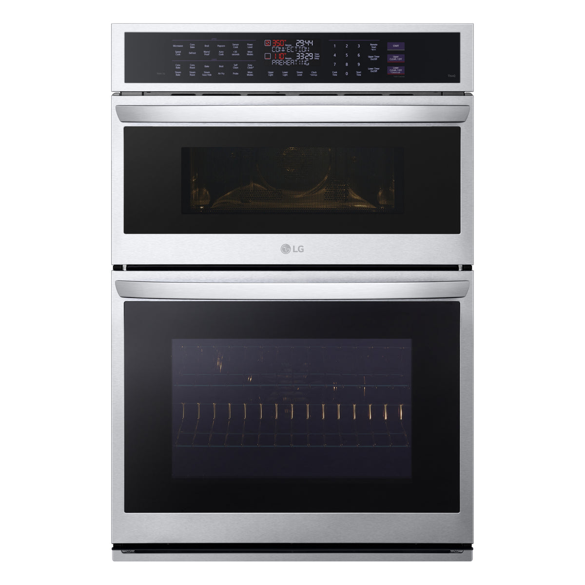 LG WCEP6427F Smart Combination Wall Oven with InstaView® front view