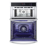 LG WCEP6427F Smart Combination Wall Oven with InstaView® front open view