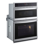 LG WCEP6427F Smart Combination Wall Oven with InstaView® left side view