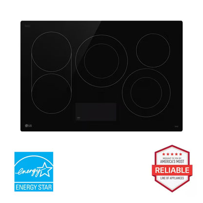 LG STUDIO 30 英寸电炉灶，带加热区和 SmoothTouch® LSCE305ST