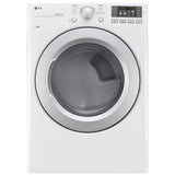 LG DLE3470W Electric Dryer, 7.4 cu. ft. Dryer Capacity, 8 Dry Cycles, 3 Temperature Settings, Vented, Stackable, White colour