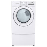 LG DLE3400W Electric Dryer, 7.4 cu. ft. Dryer Capacity, 8 Dry Cycles, 3 Temperature Settings, Vented, Stackable, White colour