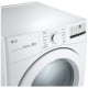 LG Washer WM3400CW & Electric Dryer DLE3400W & Stacking Kit KSTK4