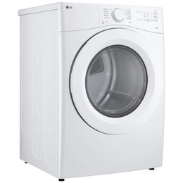 LG DLE3420W Electric Dryer, 7.4 cu. ft. Dryer Capacity, 10 Dry Cycles, 3 Temperature Settings, Vented, Stackable, White colour (Copy)