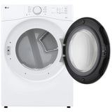 LG DLE3420W Electric Dryer, 7.4 cu. ft. Dryer Capacity, 10 Dry Cycles, 3 Temperature Settings, Vented, Stackable, White colour (Copy)