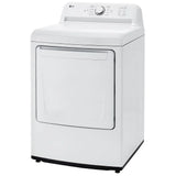LG DLE6100W Electric Dryer (rear)