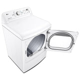 LG DLE7150W Electric Dryer, 7.3 cu. ft. Dryer Capacity, 3 Temperature Settings, Steel Drum, White colour