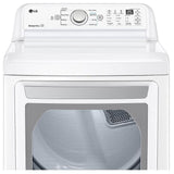 LG DLE7150W Electric Dryer, 7.3 cu. ft. Dryer Capacity, 3 Temperature Settings, Steel Drum, White colour