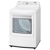 LG DLE7150W Electric Dryer, 7.3 cu. ft. Dryer Capacity, 3 Temperature Settings, Steel Drum, White colour
