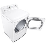 LG DLE7150W Electric Dryer, 7.3 cu. ft. Dryer Capacity, 3 Temperature Settings, Steel Drum, White colour