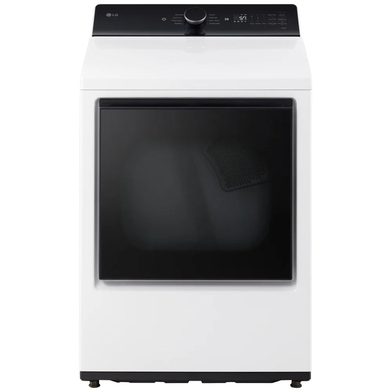 LG DLE8200W Electric Dryer, 7.3 cu. ft. Dryer Capacity, 8 Dry Cycles, 5 Temperature Settings, Vented, Wifi Enabled, White colour