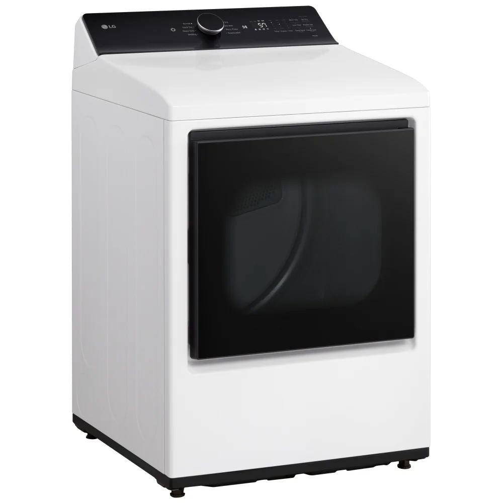 LG DLE8200W Electric Dryer, 7.3 cu. ft. Capacity, 5 Temperature Settings, Wifi Enabled, White colour