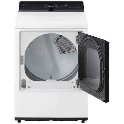LG DLE8200W Electric Dryer, 7.3 cu. ft. Capacity, 5 Temperature Settings, Wifi Enabled, White colour