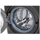 LG DLEX4200B Electric Dryer, 7.4 cu. ft. Dryer Capacity, 14 Dry Cycles, Steam Clean, 5 Temperature Settings, Vented, Stackable, Wifi Enabled, Black Stainless Steel colour