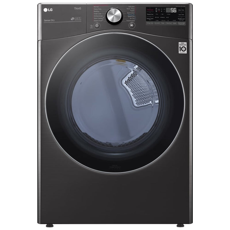 LG DLEX4200B Electric Dryer, 7.4 cu. ft. Dryer Capacity, 14 Dry Cycles, Steam Clean, 5 Temperature Settings, Vented, Stackable, Wifi Enabled, Black Stainless Steel colour