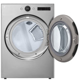 LG DLEX5500V Electric Dryer, 7.4 cu. ft. Dryer Capacity, 23 Dry Cycles, Steam Clean, 5 Temperature Settings, Vented, Stackable, Wifi Enabled, Graphite Steel colour