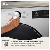 LG DLEX5800V Electric Dryer, 7.4 cu. ft. Dryer Capacity, 26 Dry Cycles, Steam Clean, 5 Temperature Settings, Vented, Stackable, Wifi Enabled