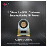 LG DLEX5800V Electric Dryer, 7.4 cu. ft. Dryer Capacity, 26 Dry Cycles, Steam Clean, 5 Temperature Settings, Vented, Stackable, Wifi Enabled